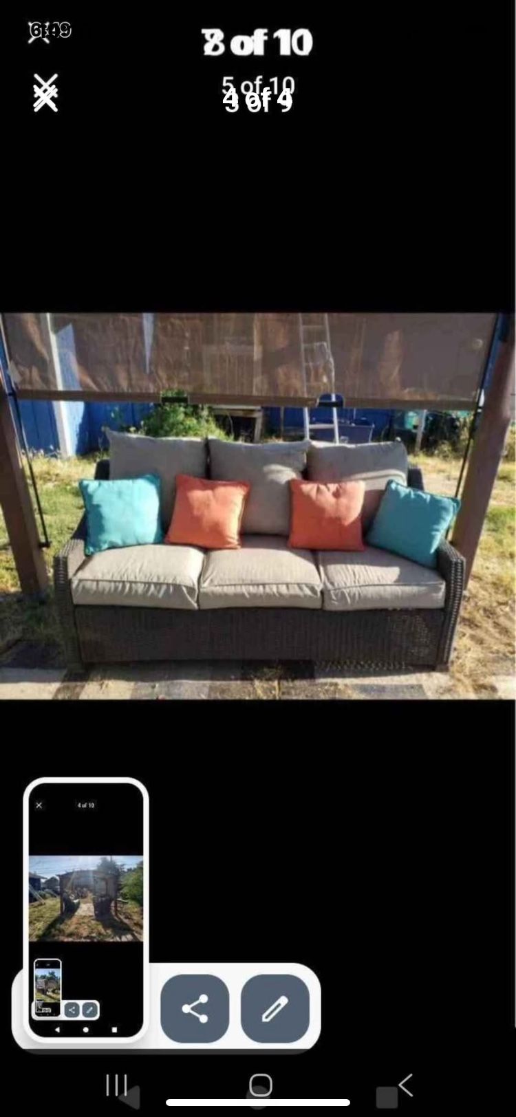 Gazebo And Patio Furniture $700!obo 