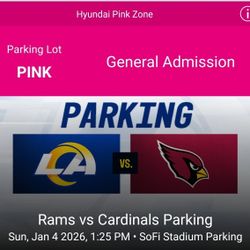 Rams Vs. Cardinals Pink Lot Parking. Tailgate Lot!