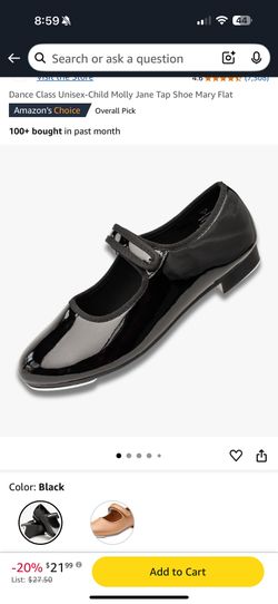 Dance Class Girls Size 10 Tap Shoes