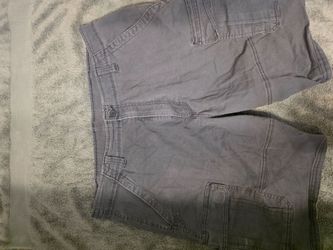 Men's cargo shorts, gray
