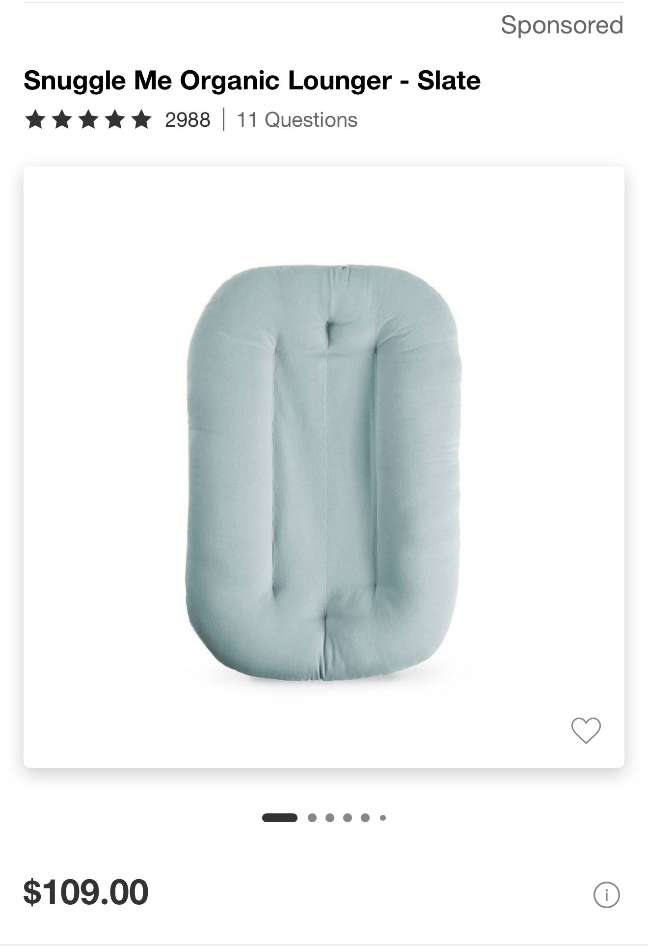 Snuggle Me Organic Lounger