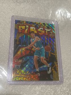 2025 Topps Finest Kon Knueppell First Gold 7/50 Jersey Match