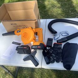 Leaf Blower With 2 Batteries And Charger 