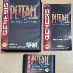 Sega Genesis Pitfall The Mayan Adventures Video Game