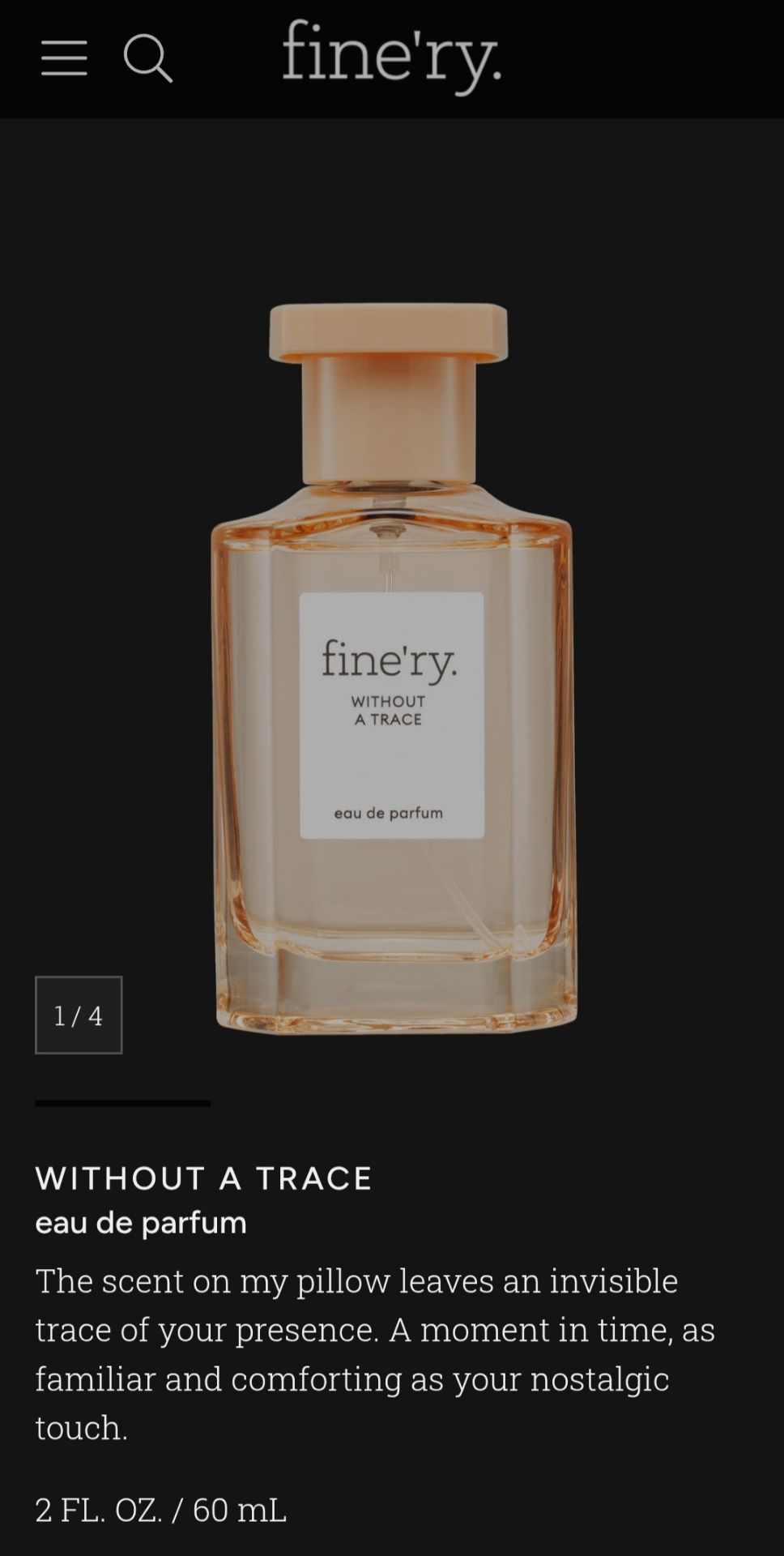 Fine'ry Without A Trace Perfume