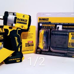 Dewalt 1/2 Imoact Wrench Set With Powerstack Battery And Charger All New