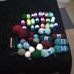 Bundles Of Yarn Variety Colors