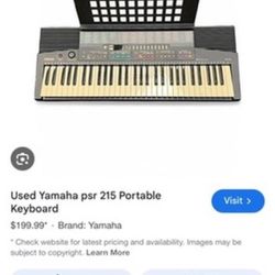 Yamaha PortaTone Portable Electronic Keyboard #PSR-215 / $35