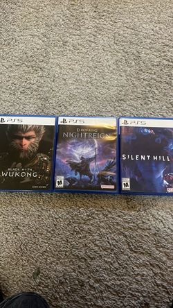 PS5 GAMES (Silent Hill f, Elden Ring, Black Myth Wukong)