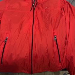 Calvin Klein Red Hoodie/raincoat 