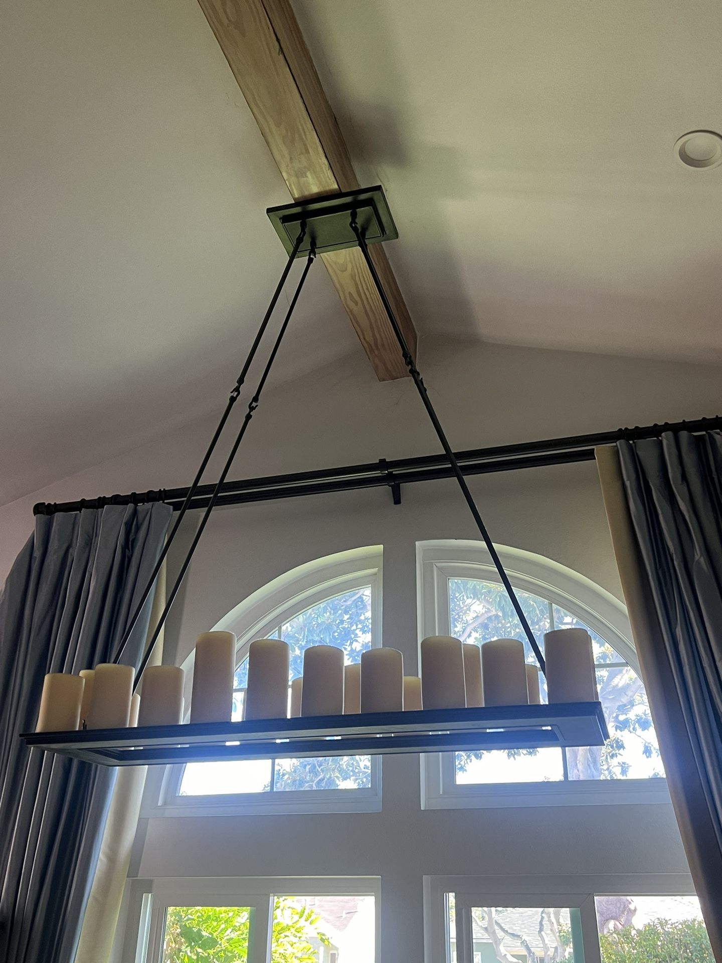 Pillar Candle Chandelier 49” Restoration hardware
