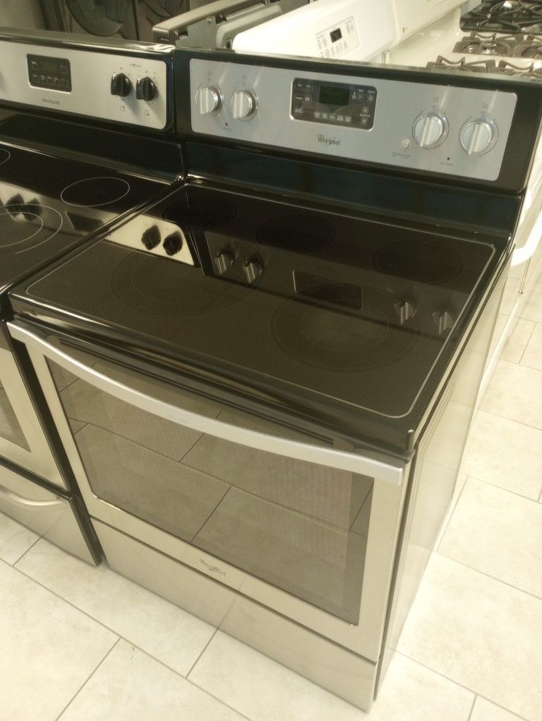 Whirlpool Stainless Steel Glass Top Stove