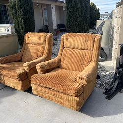 Retro Matching Accent Chairs!