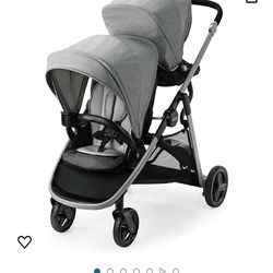 Double Stroller And Newborn Car seat