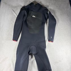 Quiksilver Cypher 4/3mm Full Body Wetsuit Men's Size Large Black