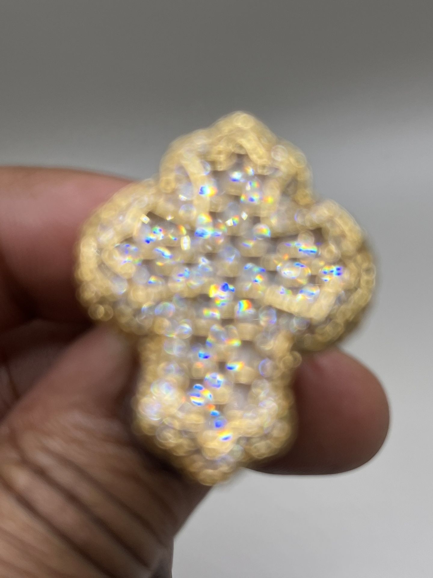 Cross Baguette Diamond Ring