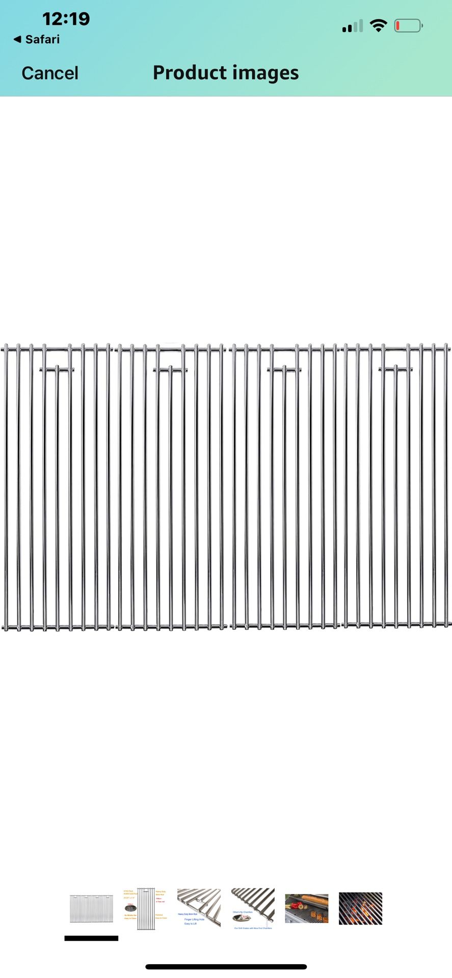 8mm 4 Pack Bull BBQ Lion Premium BBQ Grill Grate Replacement Parts For Bull 16517 BBQ Angus, Brahma, Lonstar Select, Outlaw Steer Premium, Lonestar Se