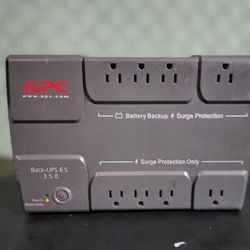 APC Battery Backup And Surge Protector