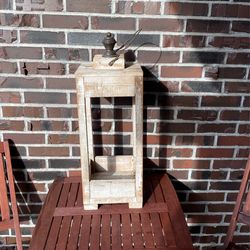 Rustic Wood Lantern , 2’ Tall