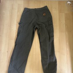 Carhartt Olive Pants 33x34