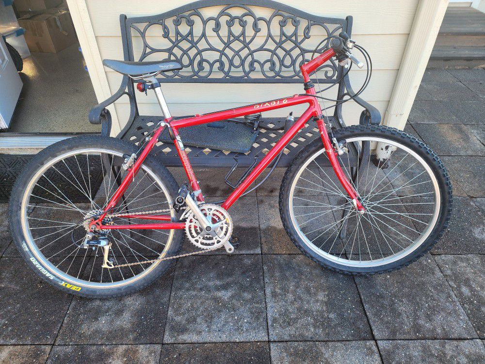 90s Jamis Diablo MTB Mountain Bike Red