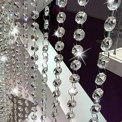 16 feets crystal bead chain,