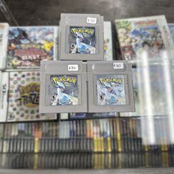 Pokemon Silver Gameboy $65-$75 Each Gamehogs 11am-7pm