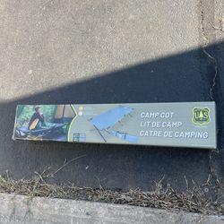 Camp cot with cover bag ( new inbox )