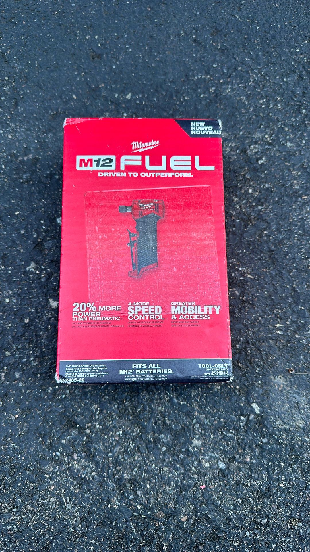 Milwaukee Fuel 1/4” Right Angle Die Grinder