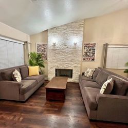 Living Room Set (sofa, love seat, table)