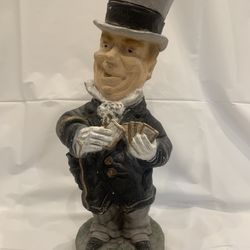 1971 Universal Statuary Company Chalkware W.C. Fields Chalk Ware Statue 16”