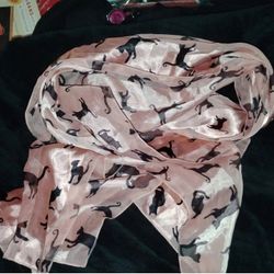 Satin cat Scarf