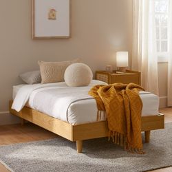 NEW! ARTICLE Basi Twin Bed Frame – Oak