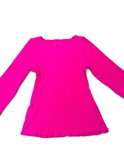 ✨NEW FUCHSIA LONG SLEEVE TOP RIBBED SIDE SLITS✨
