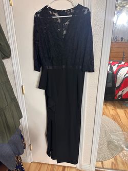 Black Lace Top Maxi Dress XL