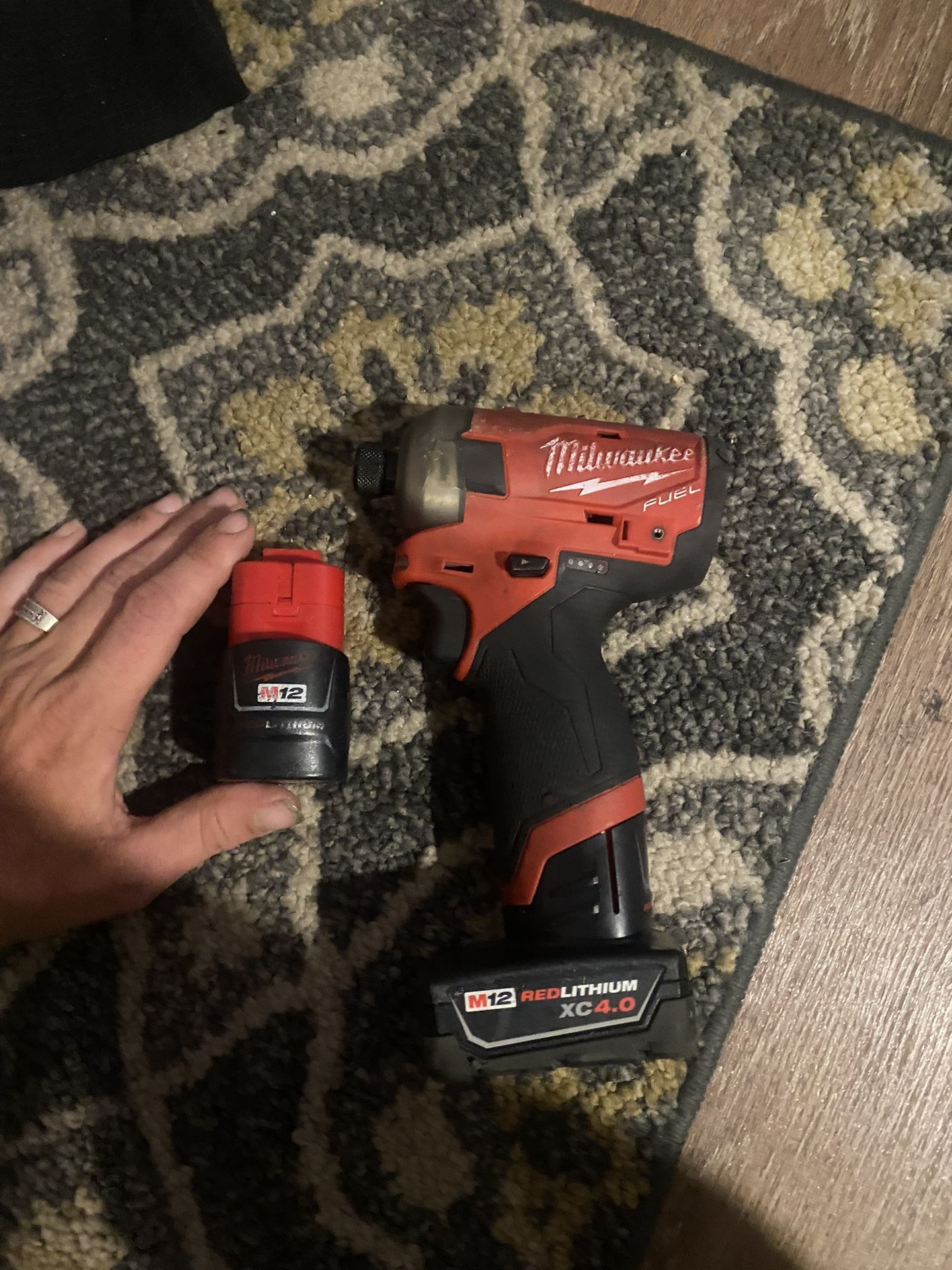 Milwaukee M12 Fuel Surge With Two Batteries