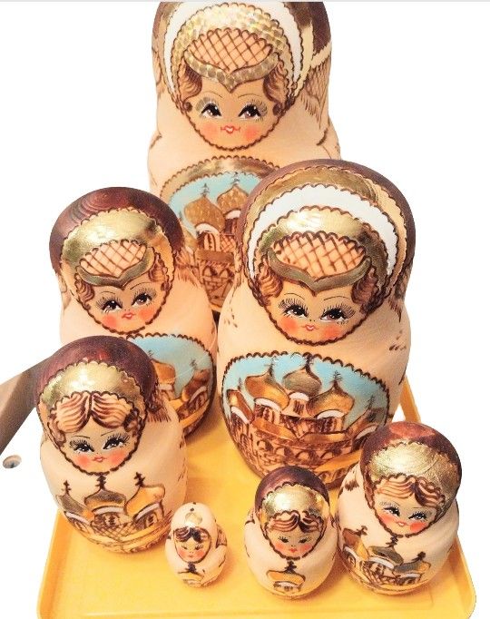 Mexican Made Nestling Dolls Folkart