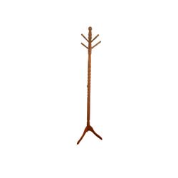 Amish Oak Freestanding Coatrack 