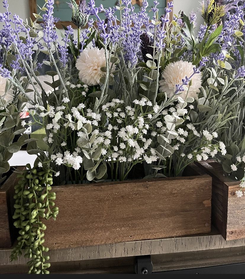 Handmade Wooden Farmhouse Planter Rustic Decor