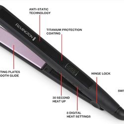 Remington S5500 Anti-Static Flat Iron with Floating Ceramic Plates and Digital Controls #I1