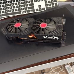 XFX - AMD Radeon RX 580 GTS Edition 8GB GDDR5 PCI Express 3.0 Graphics Video Card - Black 8GB GDDR5 memory