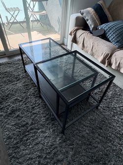 Glass Coffee Table (2 piece)