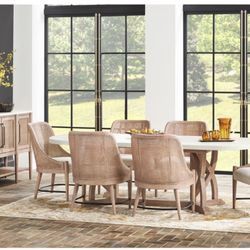 Rooms To Go Dining Room Table Chairs And Console 