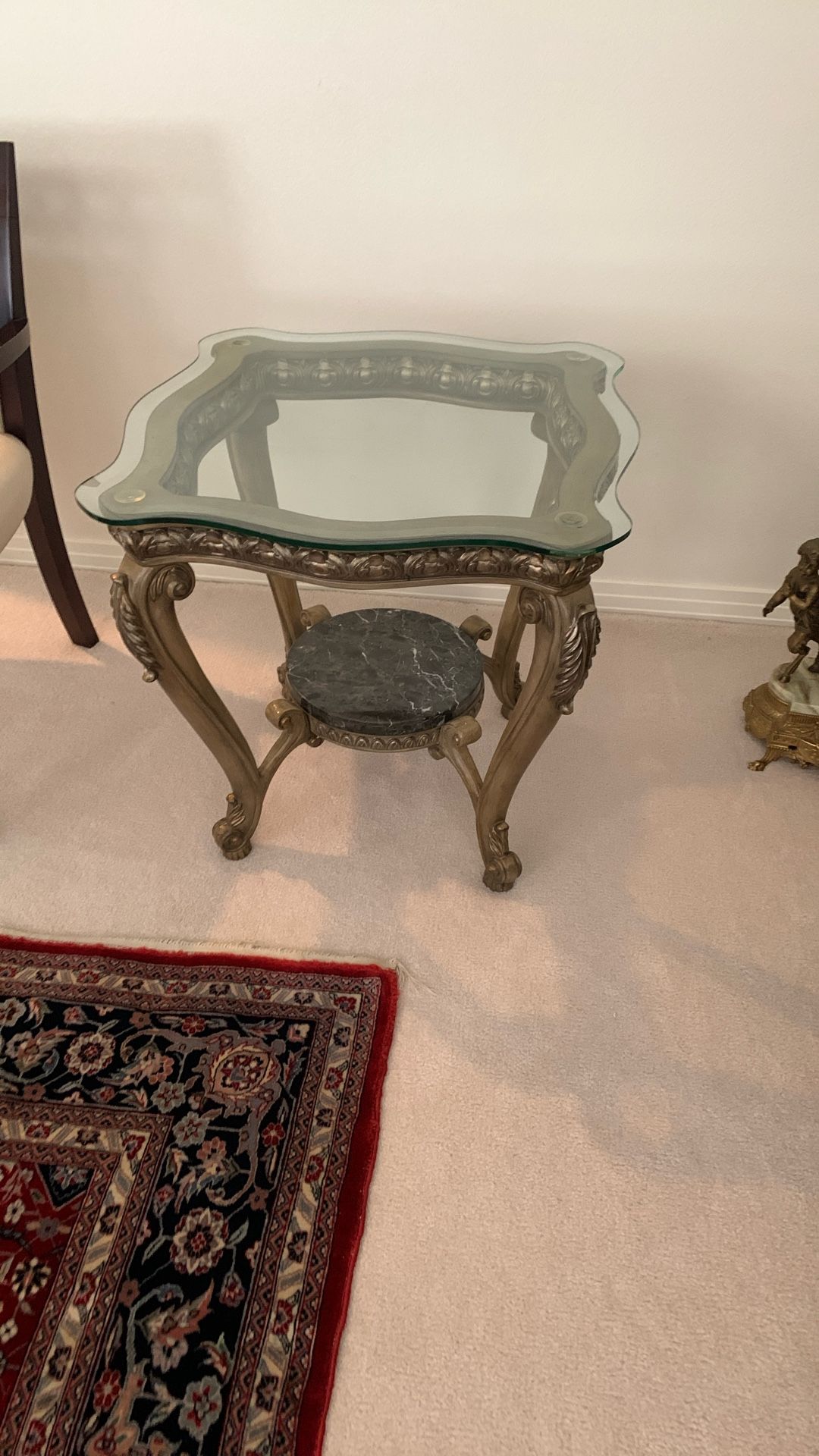 Antique Glass Table