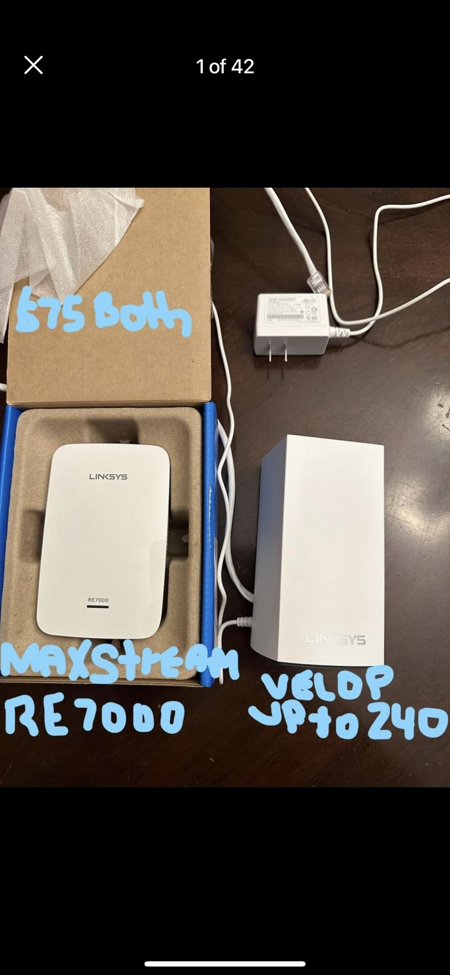 Linksys Maxstream Re 7000 & Velop WiFi Extender