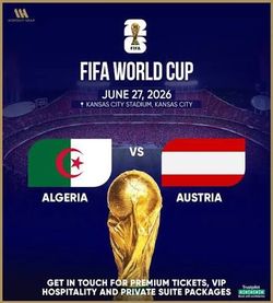 World Cup Algeria vs Austria Tickets