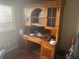 Beautiful Solid Wood Desk For Sale