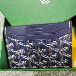 Brand new blue card case