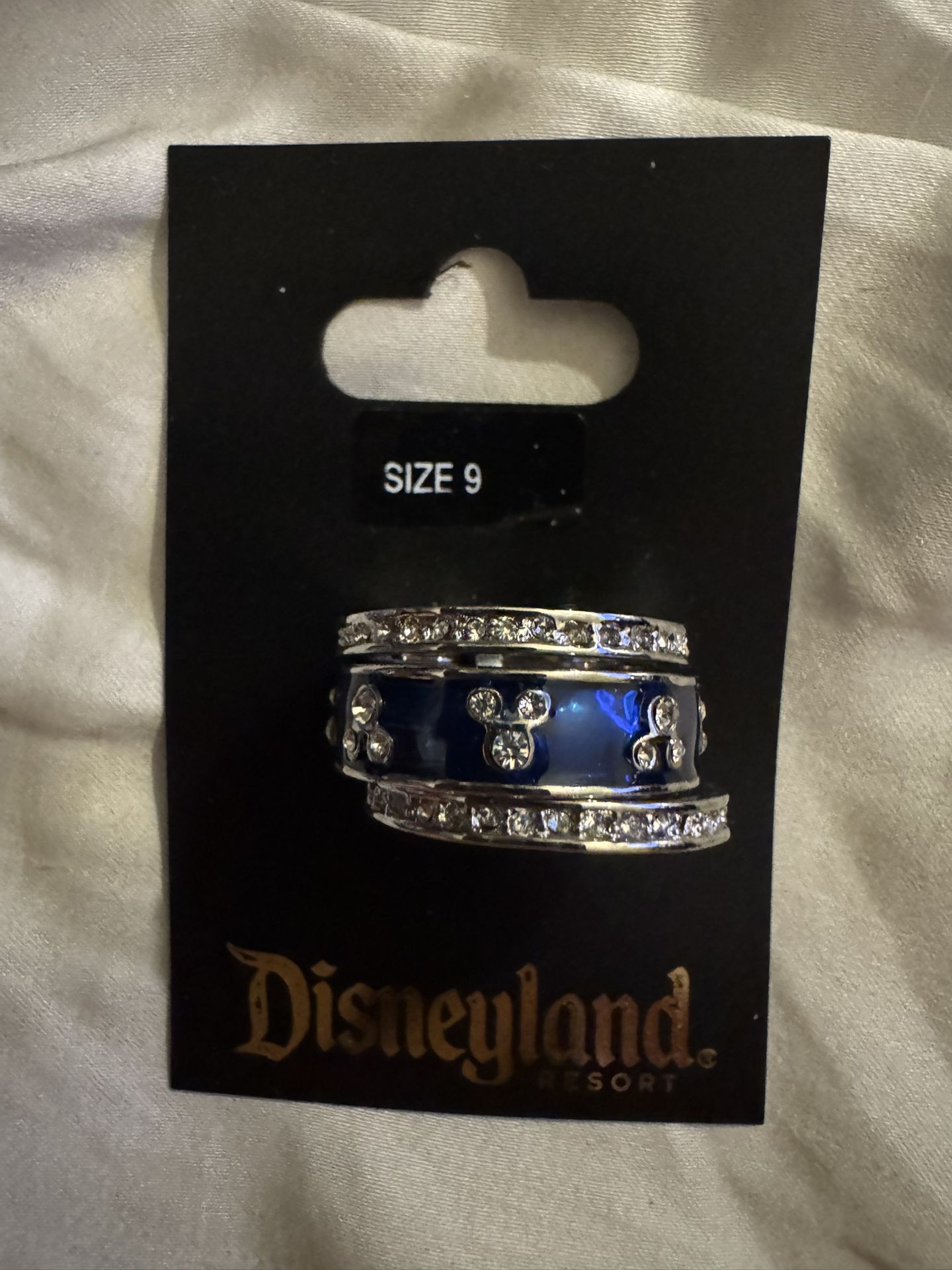 Disney Blue 3-pc Ring Set New