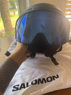 Brand new ski helmet w/integrated goggles